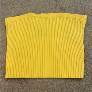 Yellow tube top from f21